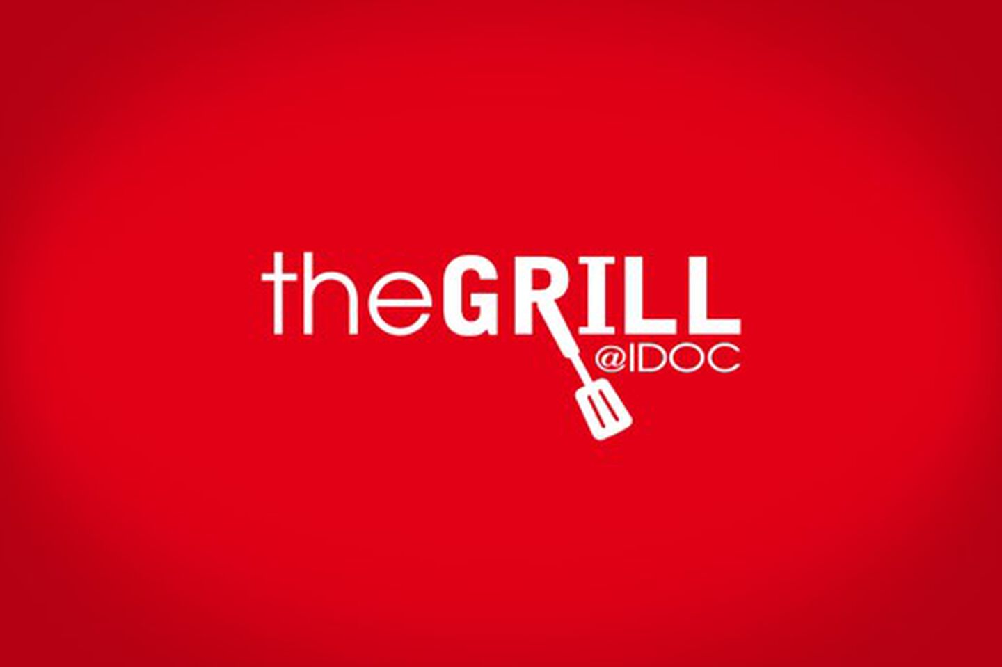 The Grill logo on red background
