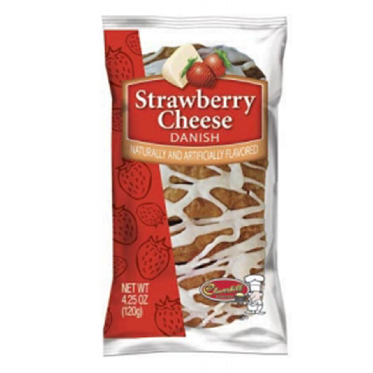 Cloverhill Strawberry Cheese Danish 4.25 oz image number 0