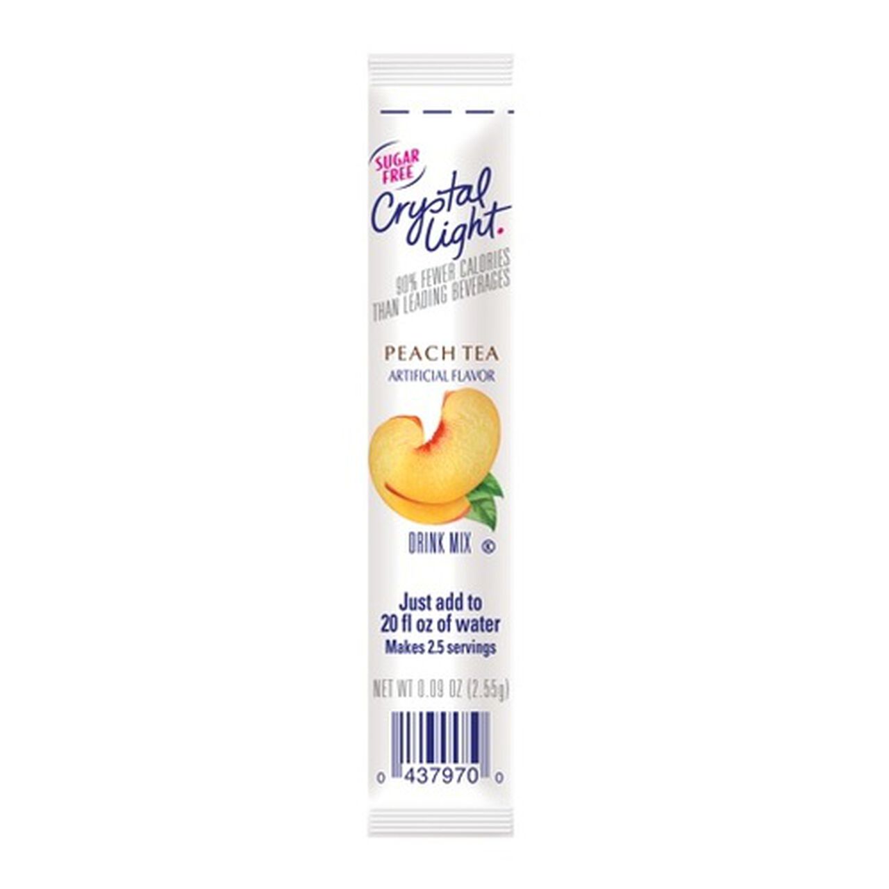 Crystal Light Peach Tea Drink Mix 0.09 oz image number 0