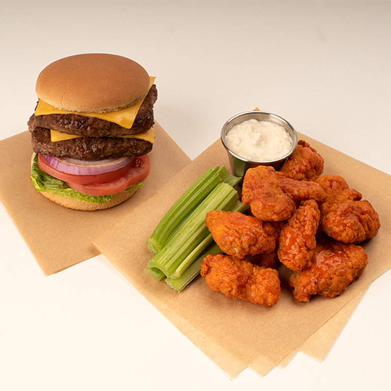 Double Cheeseburger & Extreme Boneless Wing Pack