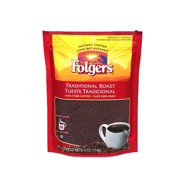 Folgers Instant Coffee Traditional Roast 4 oz